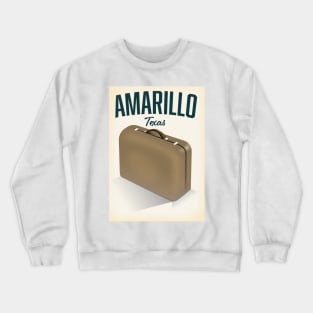 Amarillo texas travel poster Crewneck Sweatshirt